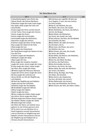 Synoptische Evangelien: Schlachter 2000