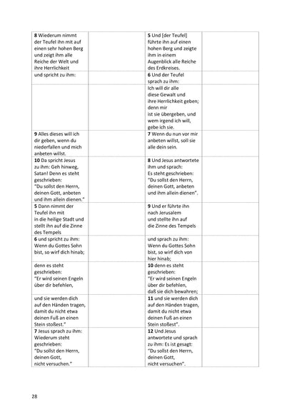 Synoptische Evangelien: Unrevidierte Elberfelder 1905
