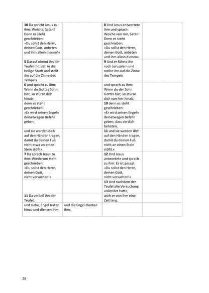 Synoptische Evangelien: Schlachter 2000