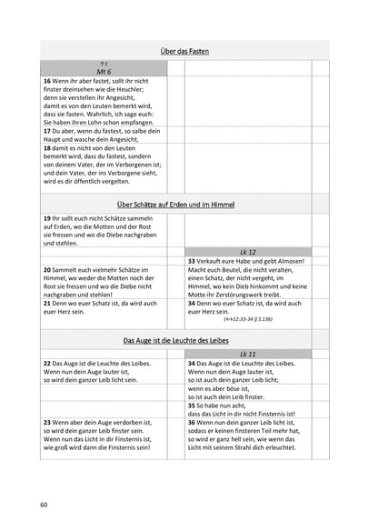 Synoptische Evangelien: Schlachter 2000