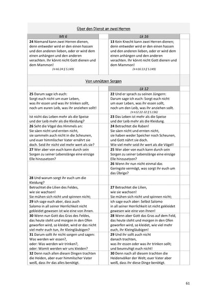 Synoptische Evangelien: Schlachter 2000