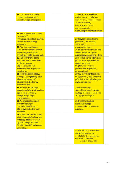 Ewangelie synoptyczne: Biblia Gdańska 1881