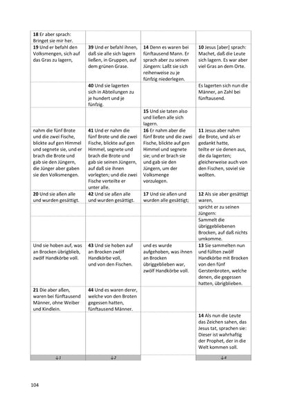 Synoptische Evangelien: Unrevidierte Elberfelder 1905