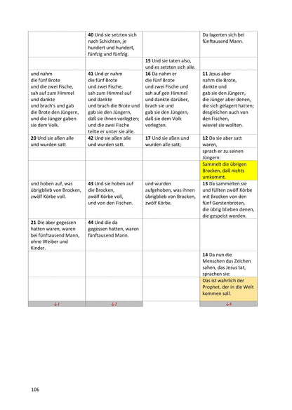 Synoptische Evangelien: Lutherbibel 1912