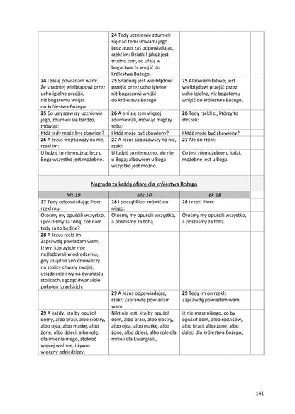 Ewangelie synoptyczne: Biblia Gdańska 1881