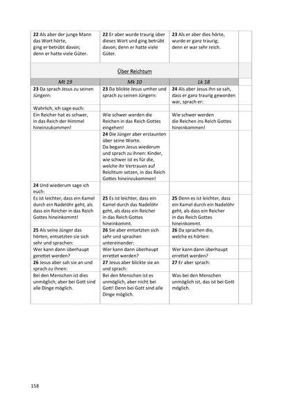 Synoptische Evangelien: Schlachter 2000