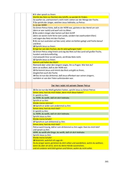 Synoptische Evangelien: Lutherbibel 1912